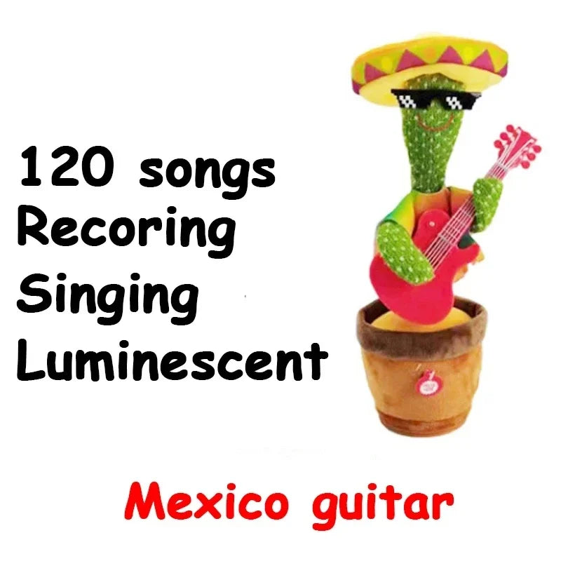 1pc Electronic Plush Toy Home Decoration for Children Xmas Gifts Dancing Talking Cactus Toys for Baby Boys and Girls